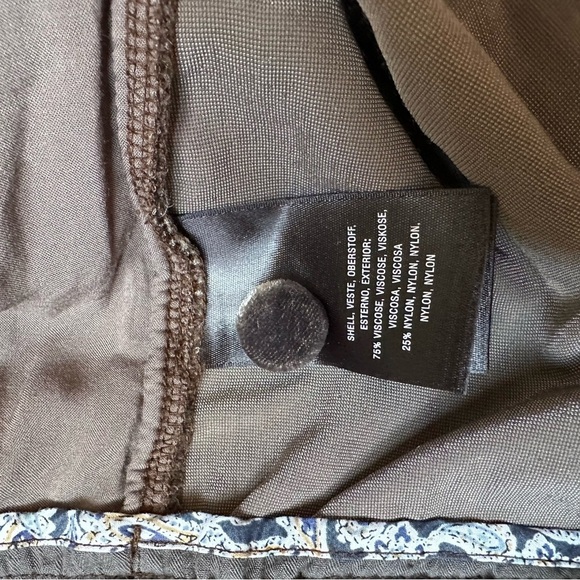 Anthropologie Women’s Cuffed Velvet Trousers XS Brown - Picture 7 of 8